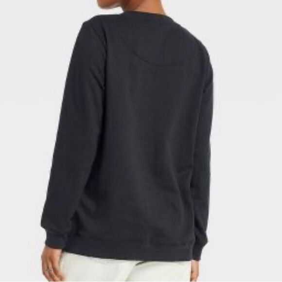 NWT Def Leppard Women Christmas Holiday Black Graphic Sweatshirt L Large - Picture 3 of 8